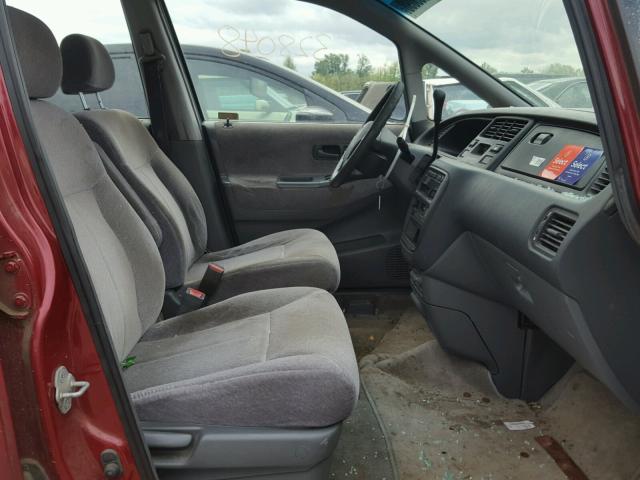 JHMRA184XSC013646 - 1995 HONDA ODYSSEY LX RED photo 5