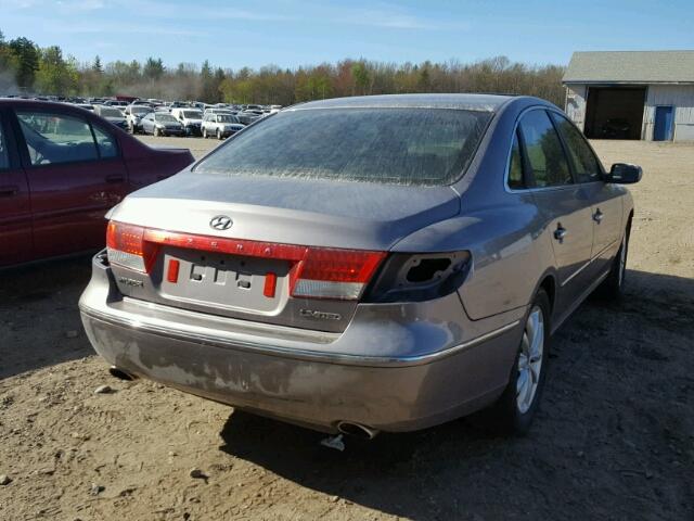 KMHFC46F56A132299 - 2006 HYUNDAI AZERA SE SILVER photo 4