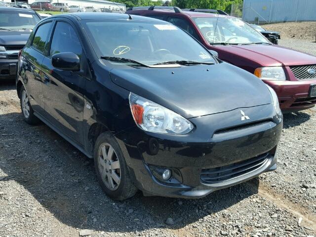 ML32A4HJ9EH007468 - 2014 MITSUBISHI MIRAGE ES BLACK photo 1