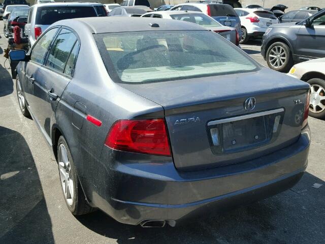 19UUA66254A014360 - 2004 ACURA TL GRAY photo 3