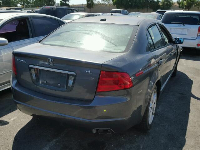 19UUA66254A014360 - 2004 ACURA TL GRAY photo 4