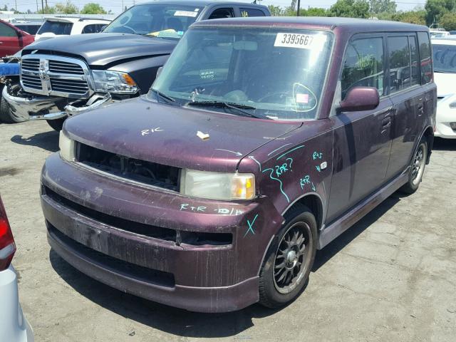 JTLKT334X50170698 - 2005 TOYOTA SCION XB PURPLE photo 2