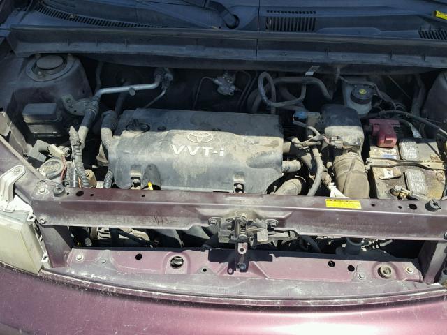 JTLKT334X50170698 - 2005 TOYOTA SCION XB PURPLE photo 7