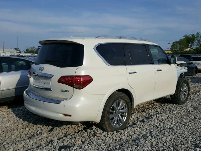 JN8AZ2NE0G9121390 - 2016 INFINITI QX80 WHITE photo 4