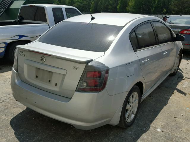 3N1AB6AP0BL618909 - 2011 NISSAN SENTRA 2.0 SILVER photo 4