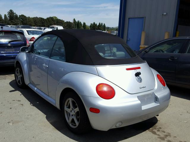 3VWDD21Y73M332991 - 2003 VOLKSWAGEN NEW BEETLE 银色 照片 3