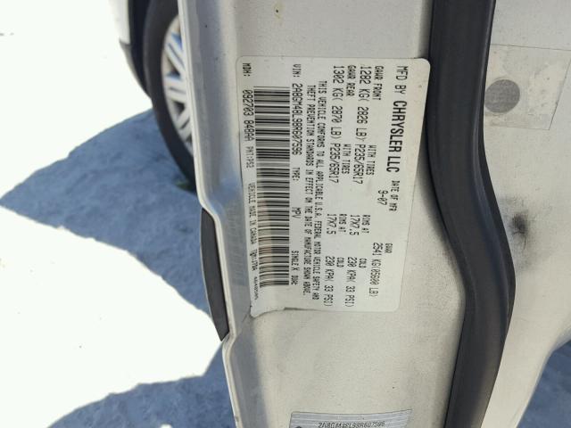 2A8GM48L98R607596 - 2008 CHRYSLER PACIFICA L 银色 照片 10