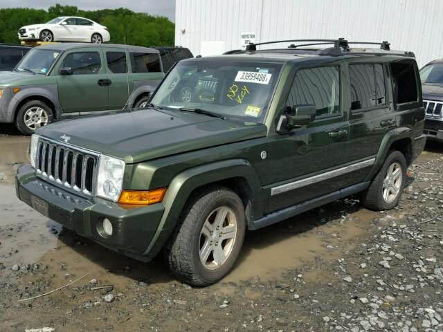1J8HG58P39C519688 - 2009 JEEP COMMANDER GREEN photo 2