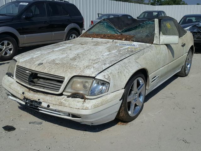 WDBFA61E3LF008159 - 1990 MERCEDES-BENZ 300 SL WHITE photo 2