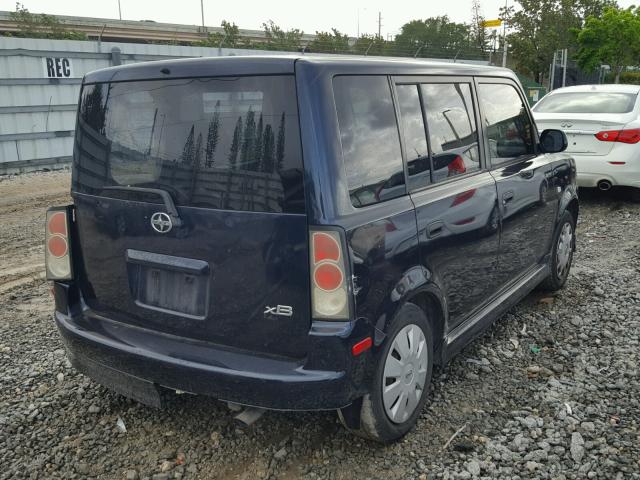 JTLKT324X64099529 - 2006 TOYOTA SCION XB BLUE photo 4