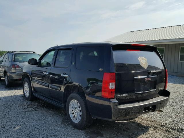 1GKFC13518R206972 - 2008 GMC YUKON HYBR BLACK photo 3