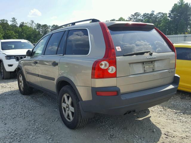YV1CY59H041074122 - 2004 VOLVO XC90 TAN photo 3