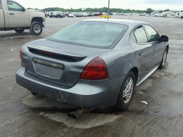 2G2WP522941310390 - 2004 PONTIAC GRAND PRIX GRAY photo 4