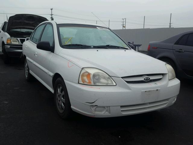 KNADC125556401374 - 2005 KIA RIO WHITE photo 1