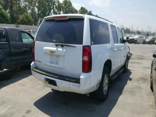 3GNFC16J77G263915 - 2007 CHEVROLET SUBURBAN C WHITE photo 4