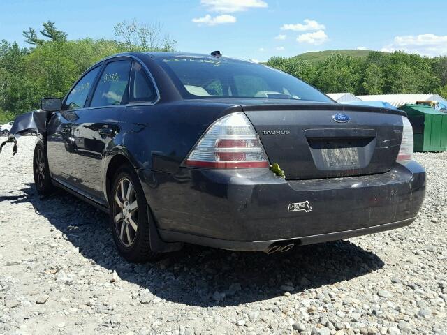 1FAHP24WX8G117165 - 2008 FORD TAURUS SEL GRAY photo 3