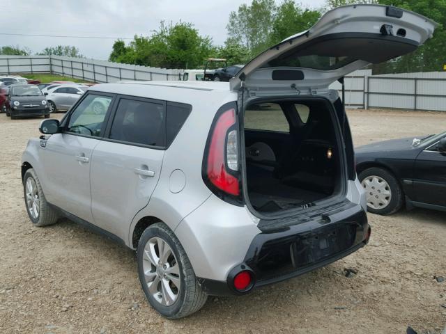 KNDJP3A59G7867331 - 2016 KIA SOUL + SILVER photo 3