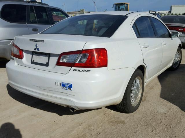 4A32B2FF3BE023088 - 2011 MITSUBISHI GALANT FE WHITE photo 4