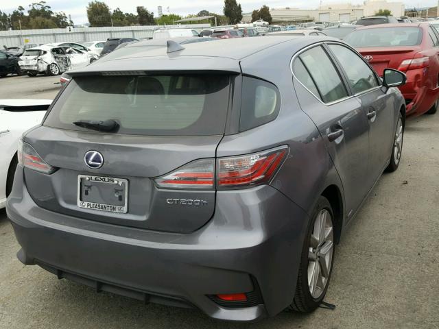 JTHKD5BH2H2292083 - 2017 LEXUS CT 200 GRAY photo 4