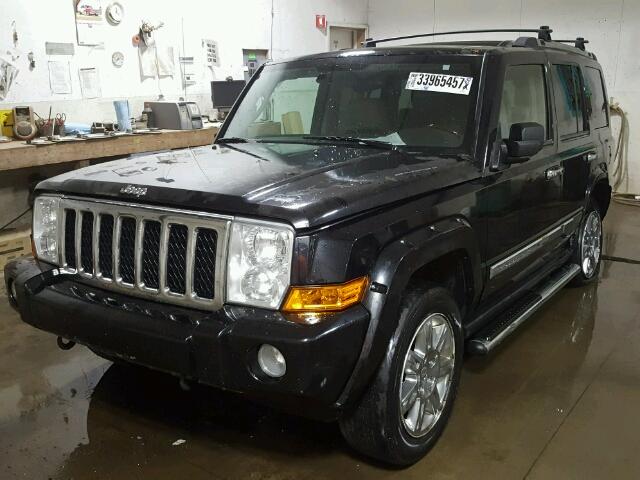 1J8HG68258C235620 - 2008 JEEP COMMANDER BLACK photo 2