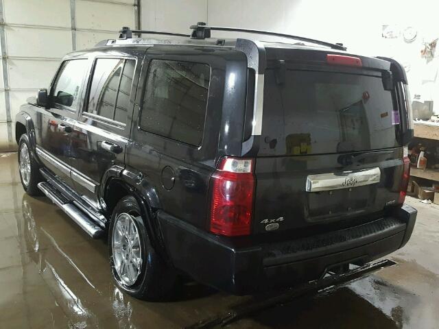 1J8HG68258C235620 - 2008 JEEP COMMANDER BLACK photo 3