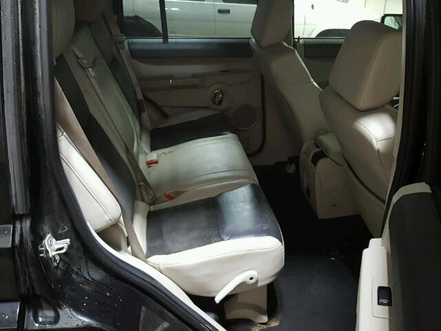 1J8HG68258C235620 - 2008 JEEP COMMANDER BLACK photo 6
