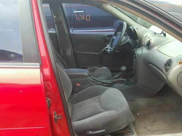 1G2NE52EXXC581145 - 1999 PONTIAC GRAND AM S Qırmızı foto 5