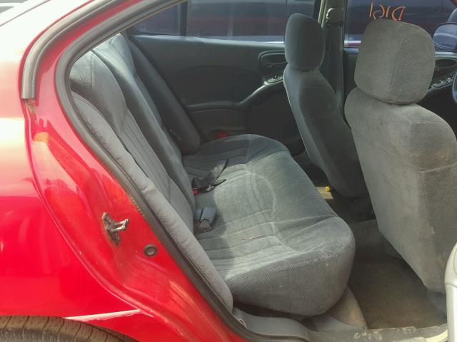 1G2NE52EXXC581145 - 1999 PONTIAC GRAND AM S Qırmızı foto 6