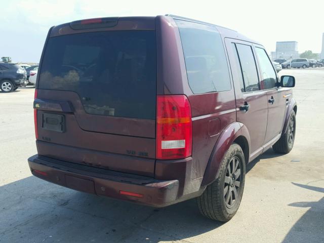 SALAA25495A301059 - 2005 LAND ROVER LR3 MAROON photo 4