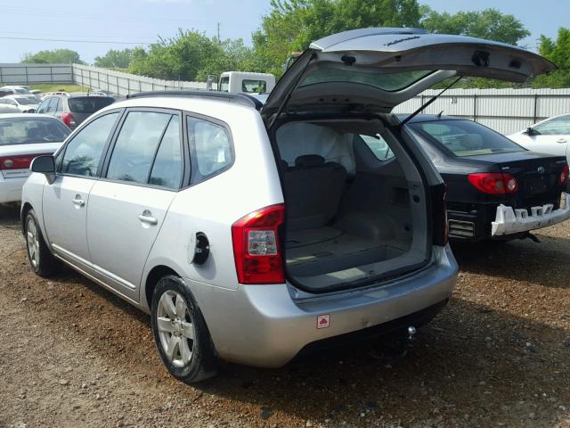 KNAFG526387138362 - 2008 KIA RONDO LX SILVER photo 3