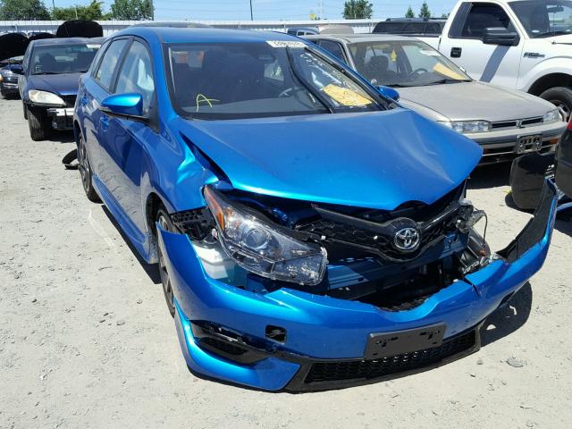 JTNKARJE5JJ565081 - 2018 TOYOTA COROLLA IM BLUE photo 1