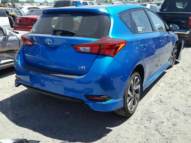 JTNKARJE5JJ565081 - 2018 TOYOTA COROLLA IM BLUE photo 4