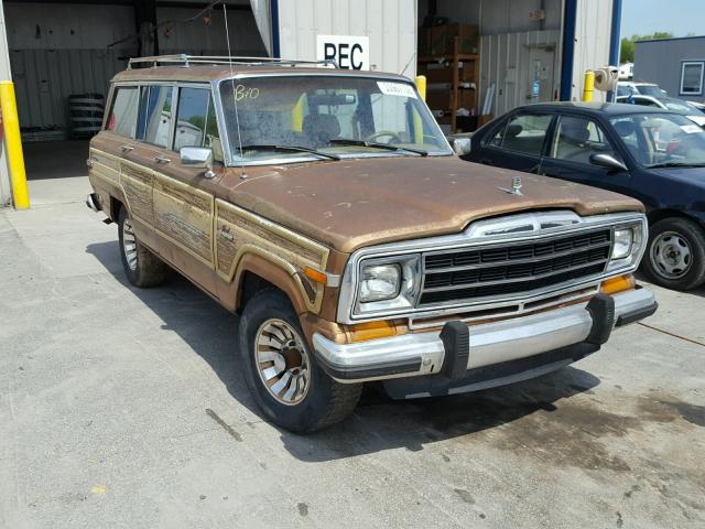 1JCNJ15U5GT176831 - 1986 JEEP GRAND WAGO BROWN photo 1