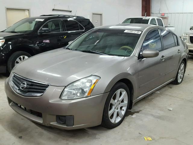 1N4BA41E58C803118 - 2008 NISSAN MAXIMA SE GOLD photo 2