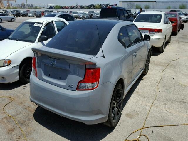 JTKJF5C77C3041424 - 2012 TOYOTA SCION TC 银色 照片 4