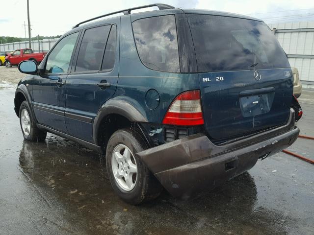 4JGAB54E9WA029335 - 1998 MERCEDES-BENZ ML 320 GREEN photo 3