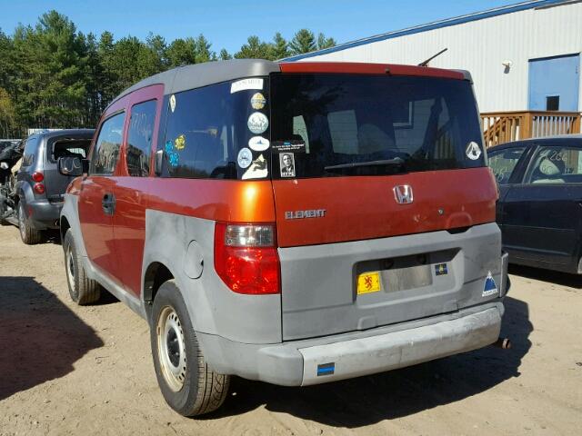 5J6YH28394L029467 - 2004 HONDA ELEMENT LX ORANGE photo 3