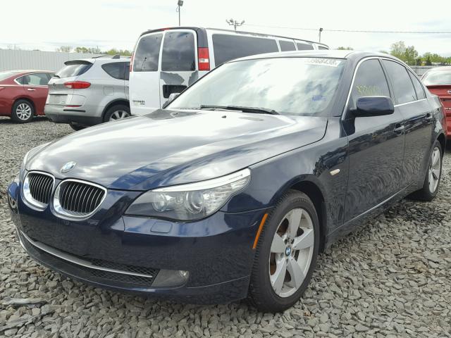 WBANV13518CZ50931 - 2008 BMW 528 XI BLUE photo 2