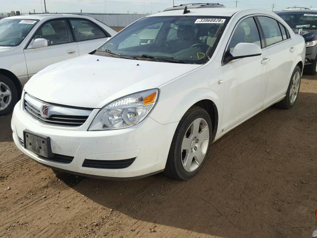 1G8ZS57B49F149702 - 2009 SATURN AURA XE WHITE photo 2