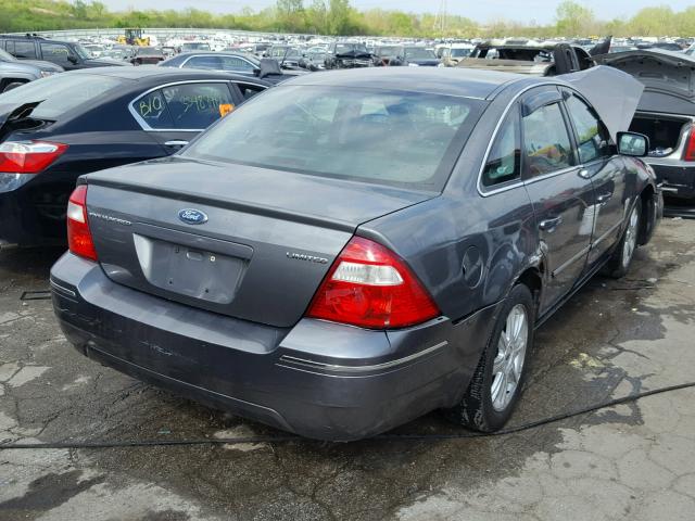 1FAFP25125G152997 - 2005 FORD FIVE HUNDR GRAY photo 4