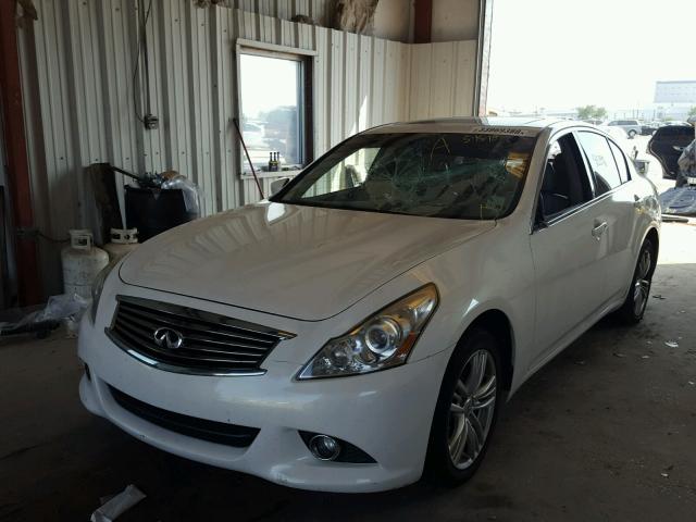 JN1DV6AP8BM603942 - 2011 INFINITI G25 BASE WHITE photo 2