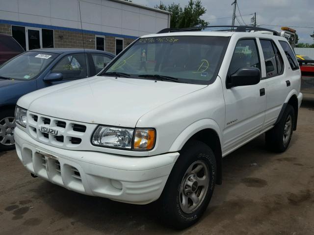 4S2DM58W324313958 - 2002 ISUZU RODEO S WHITE photo 2