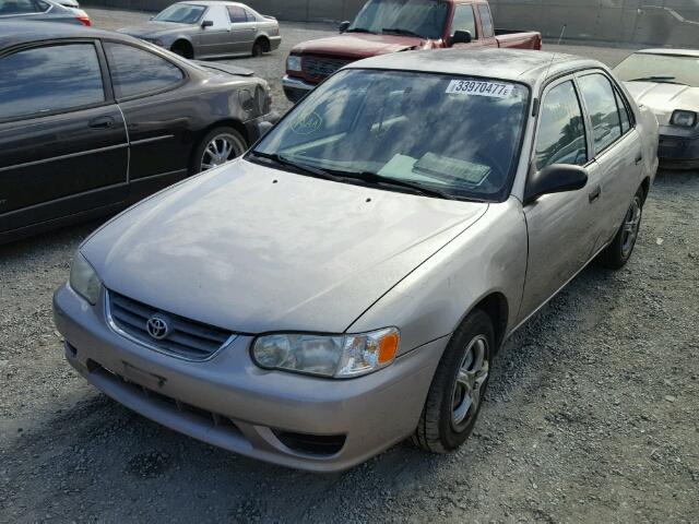 1NXBR12E31Z503749 - 2001 TOYOTA COROLLA CE TAN photo 2