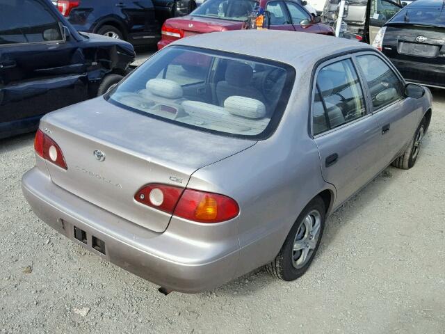 1NXBR12E31Z503749 - 2001 TOYOTA COROLLA CE TAN photo 4