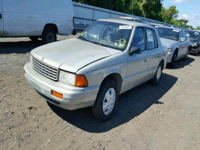 3P3XA46K4PT624490 - 1993 PLYMOUTH ACCLAIM GRAY photo 2