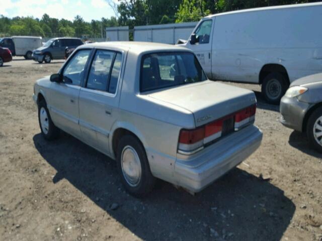 3P3XA46K4PT624490 - 1993 PLYMOUTH ACCLAIM GRAY photo 3