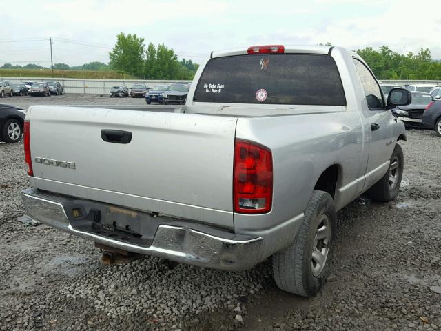 1D7HA16K52J265644 - 2002 DODGE RAM 1500 SILVER photo 4