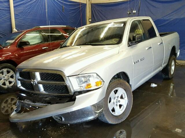 1D7RV1GP6BS609124 - 2011 DODGE RAM 1500 SILVER photo 2