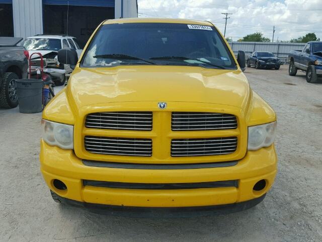 1D7HA18D74J289428 - 2004 DODGE RAM 1500 S YELLOW photo 9