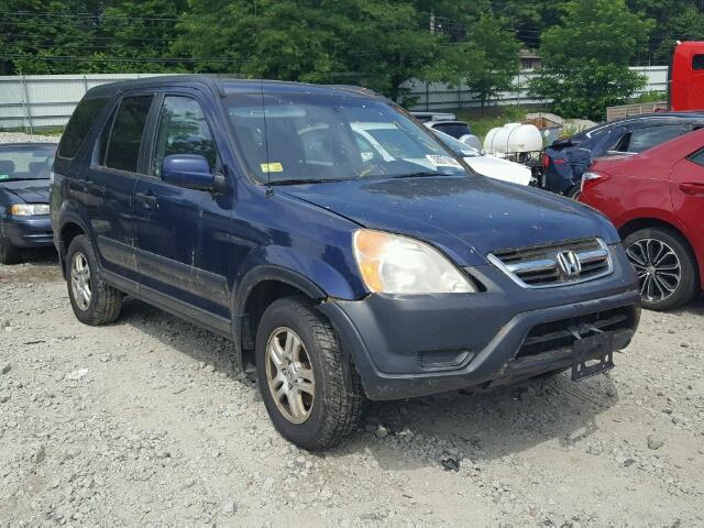 JHLRD78822C012878 - 2002 HONDA CR-V EX BLUE photo 1